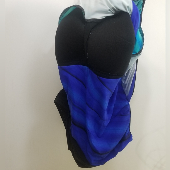 VGUC blue and black swimsuit - Picture 2 of 5